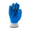 10g Gray Cotton/Poly with Blue Latex Coated on Palm Work Rubber safety working gloves