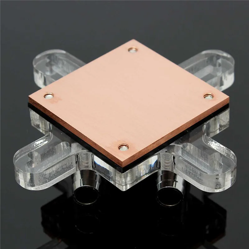 

Universial CPU Water Cooling Block Copper Base Cooling CPU Waterblock 74x70x33mm Cool Inner Channel For AMD INTEL