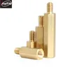 Custom M2 M2.5 M3 M4 threaded brass hex standoff