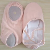 

Professional High Quality Low MOQ Kids Girls Canvas Split Sole Flats Dance Ballet Shoe