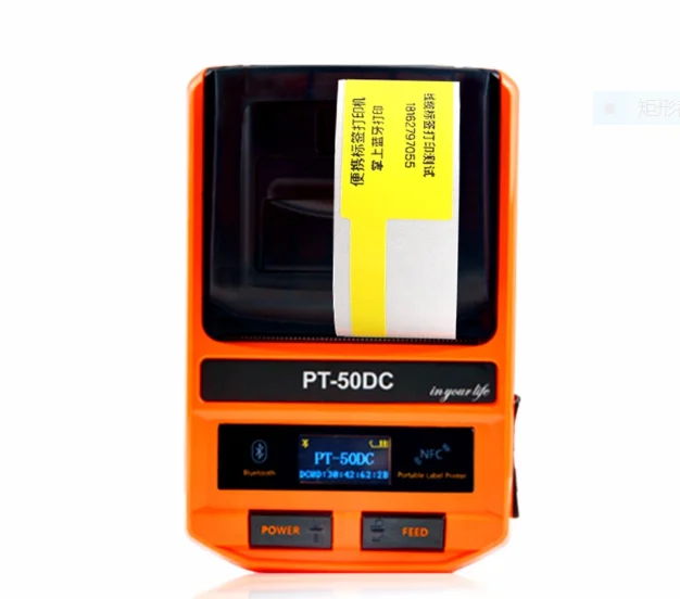 

PT 50mm PT-50DC Portable Thermal Sticker Label Barcode Printers