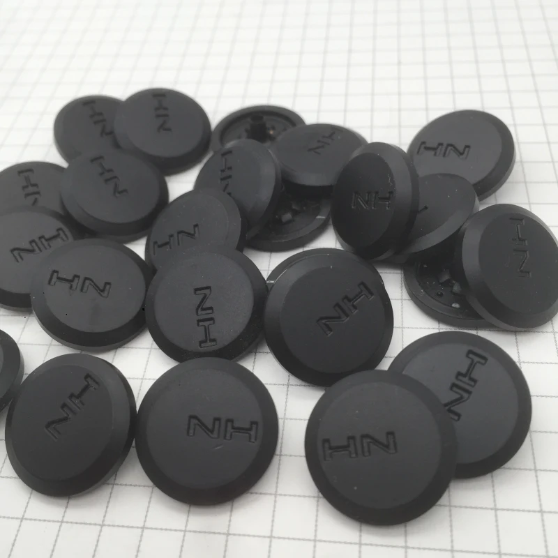 Good Quality 15mm Matt Black Metal Snap Button for 4 Parts Round Fastener Metal
