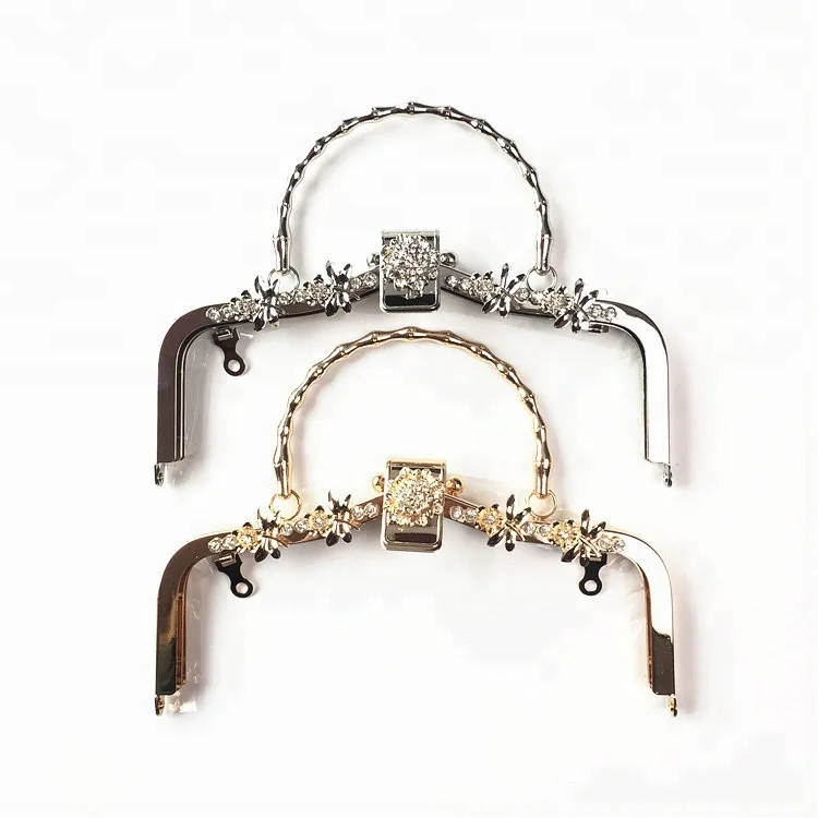 

Bag Metal Frame clutch bag frames Handbag Hardware Accessory, Light gold/silver/anti-brass