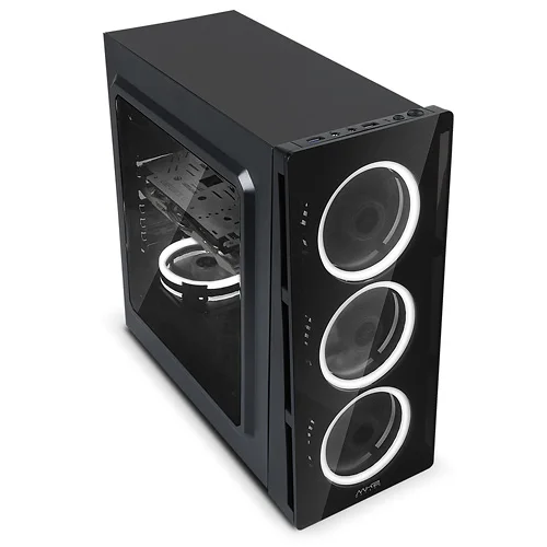 Acrylic Side Panel Computer Case Led Chassis Computer With Led