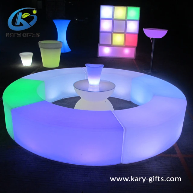 Led Illuminating Table And Chairs Luxury Outdoor Furniture Buy