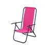 2 position foldable beach chair with sturdy steel pipe and 600D polyester in solid and printed patterns