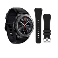 

22mm Soft Rubber Replacement Bracelet Sport Strap for Samsung Gear S3 Frontier/ Classic Band