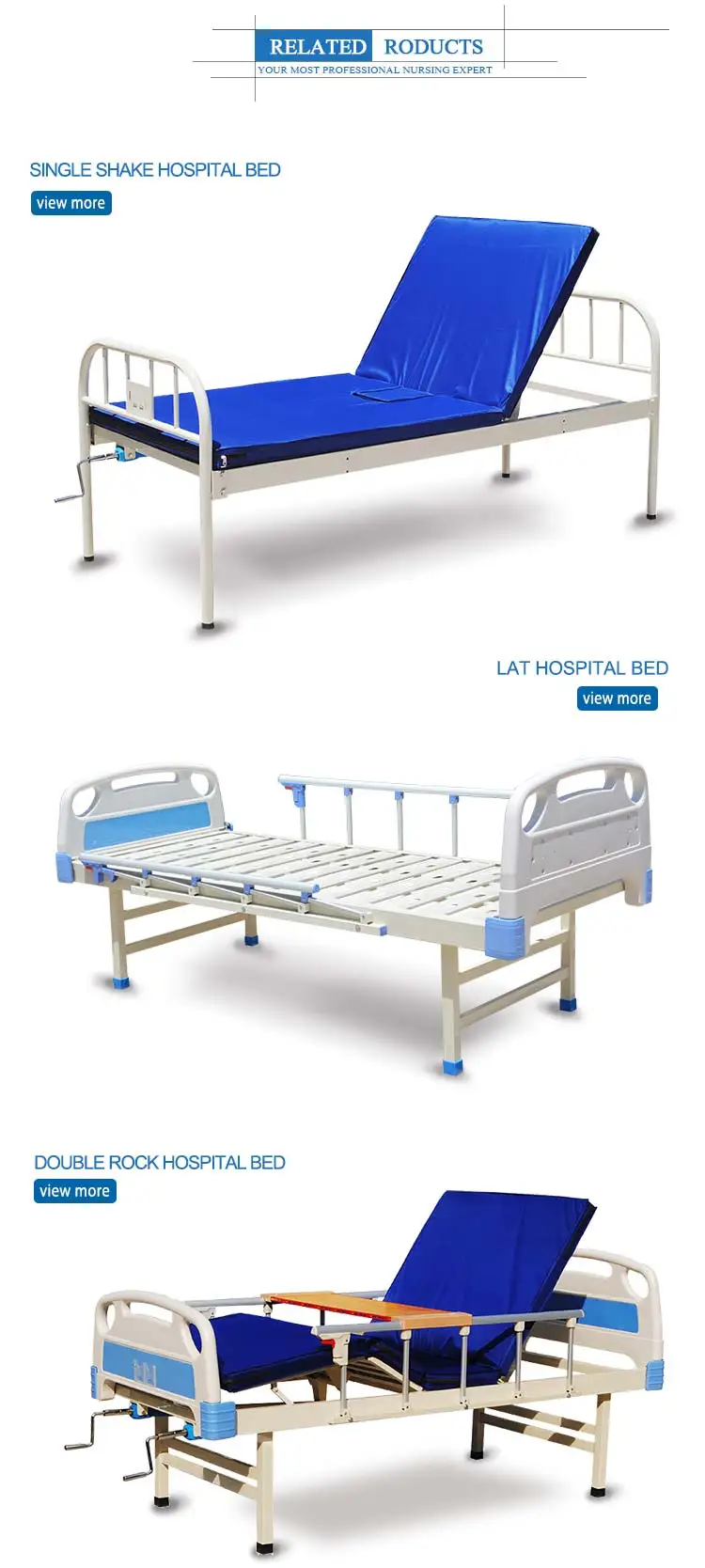 High Quality Can Be Shaken Multifunction Adjustable Folding Medicare Approved Hospital Beds
