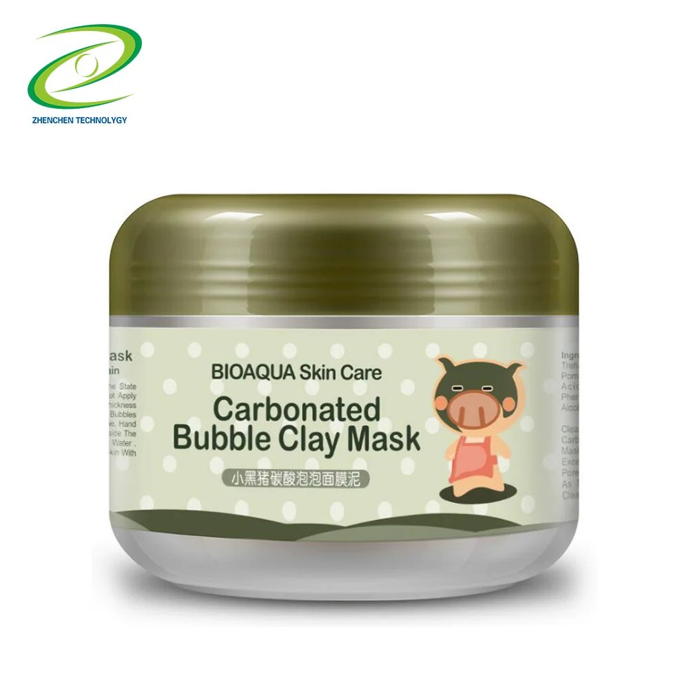 

High Quality Skin Whitening Facial Mask Carbonated Bubble Clay Mask, Black