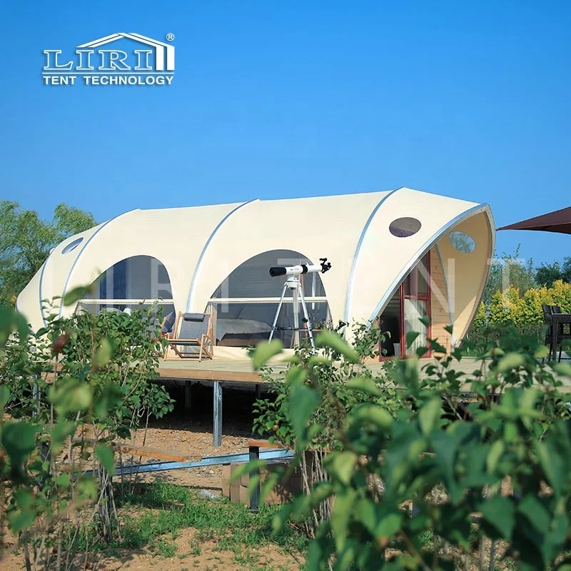 Outdoor Modular Used Shell Shape Luxury Glamping Safari Resort Tent for Sale Florida
