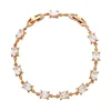 73164-Wholesale fashion design dubai Rose gold plated zircon jewelry bracelet for women girls