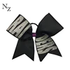wholesale custom ribbon strips rhinestone dance girls hair cheer bows