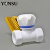 High quality wall mounted 3/4" pp abs white Bib cock water plastic ball valve for shower room bathroom
