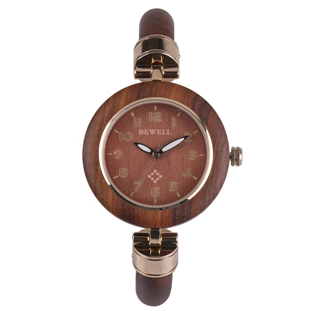 

New arrival fashion design women wooden bracelet watches