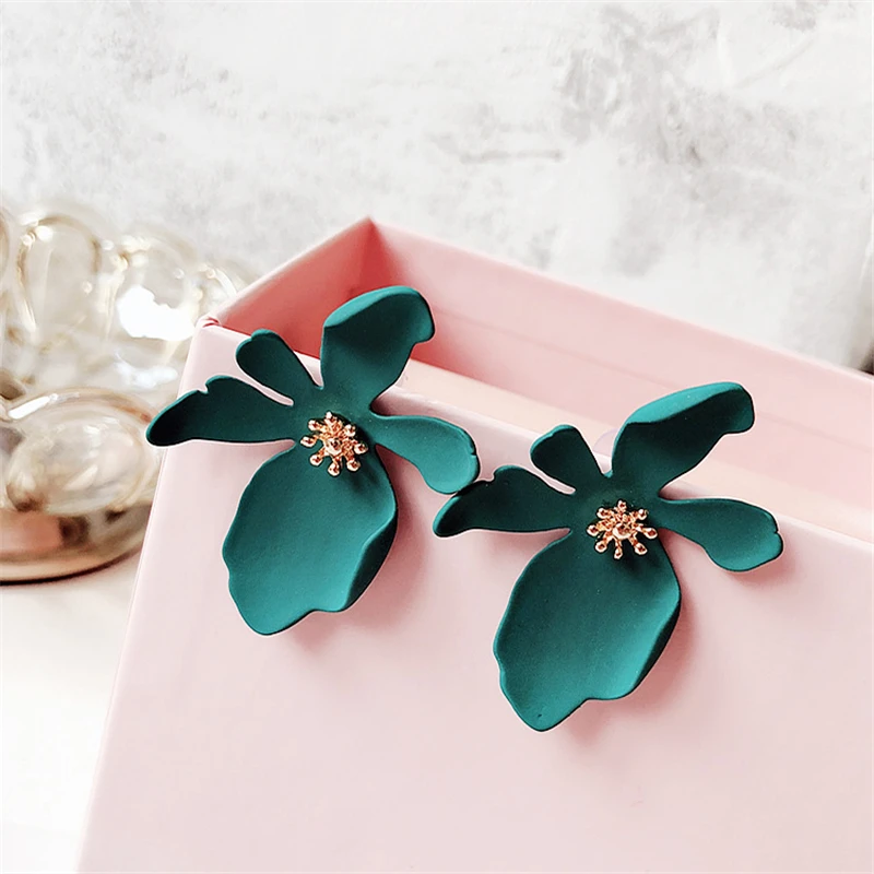 

New Designs Earrings Women Jewelry Wholesale Flower Hoop Earrings Fashion Earring