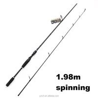 

1.98m 2 section Medium Lure Fishing Rod Carbon Fiber Fishing Tackle