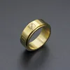 ZJ086 Factory Price Stainless Steel Rotate Ring For Men Black Dice Rings Jewelry Women