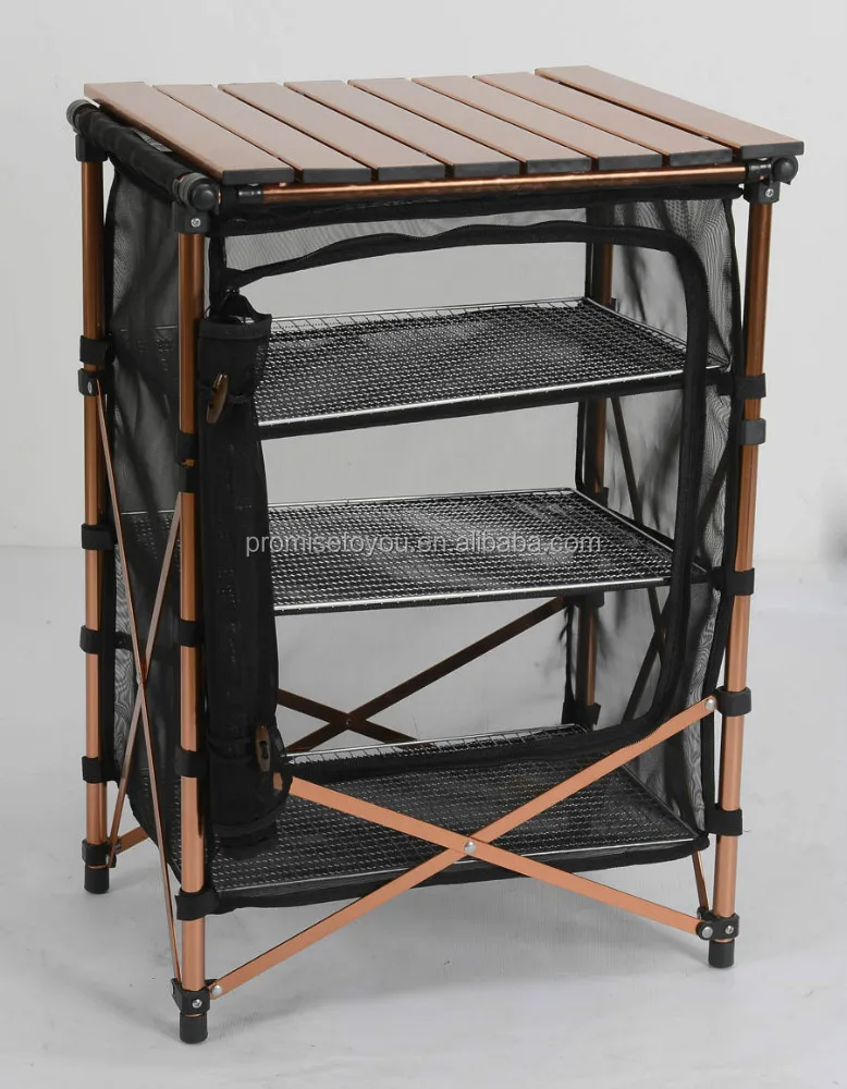 Kleine opvouwbare keuken tafel camping tafel kleine aluminium side ...