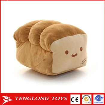 Custom Cute Smile Face Food Shaped Cushion Home Decorative Bread Custom Cute Smile Face Food Shaped Cushion Home Decorative Bread Pillow