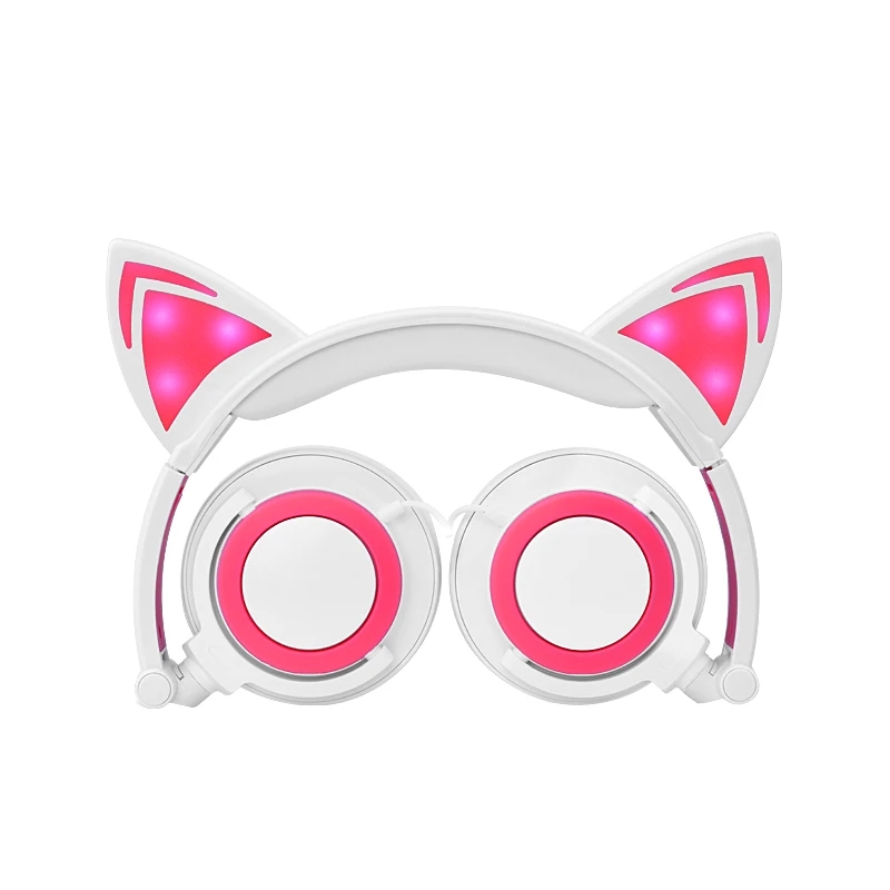 

2017 hot selling foldable glowing cat ear headphones OEM ODM, N/a