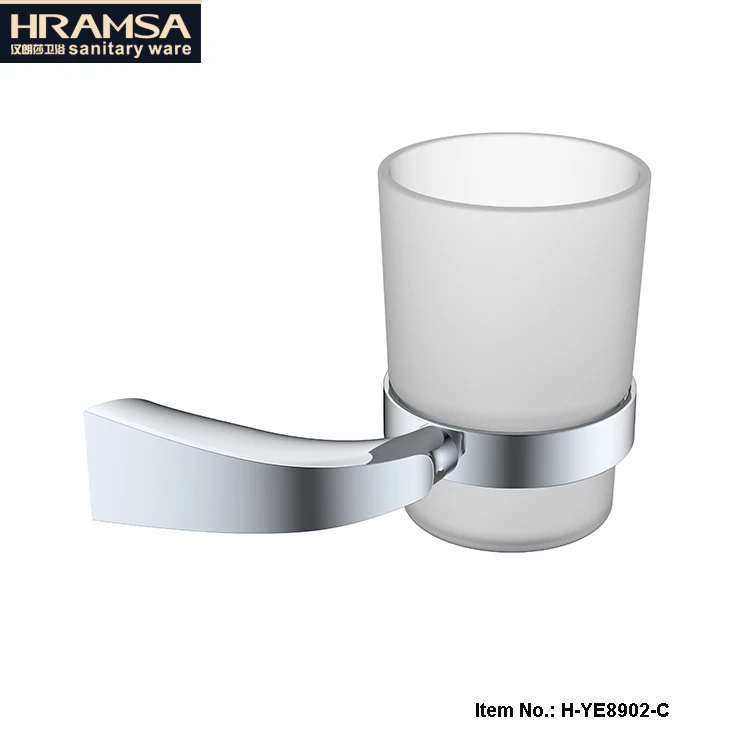 
wall mounted toothbrush cup holder single tumbler holder 