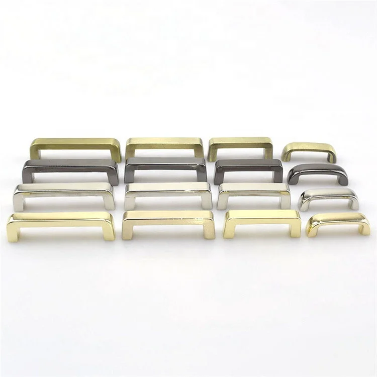 

Meetee H5-2 20-38mm Alloy Bag Arch Bridge Square Ring Buckle for Handbag Strap Connector Bridge with Screw Hardware Accessories, Gold,silver,gun black,brass