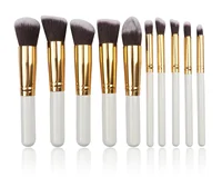 

Professional gold Makeup Brush Set 10 PCS Brushes For Eyehshadow Eye Cosmetic multicolored brushes