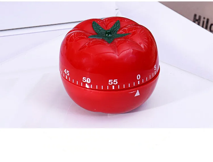 
1PC New 1-60min 360 Degree Tomato Timer Creative Kitchen Mechanical Timer Countdown Timer Reminder Alarm OK 0593 