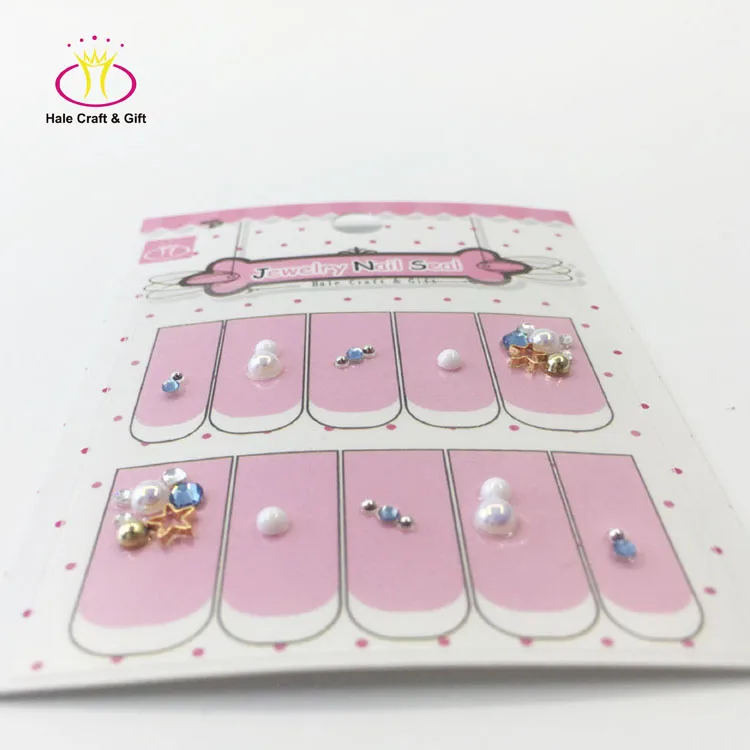 

Wholesale Nail Wrap DIY Gel 3D Nail Art Acrylic Rhinestones Beauty Decoration Sticker, As customers' requirements