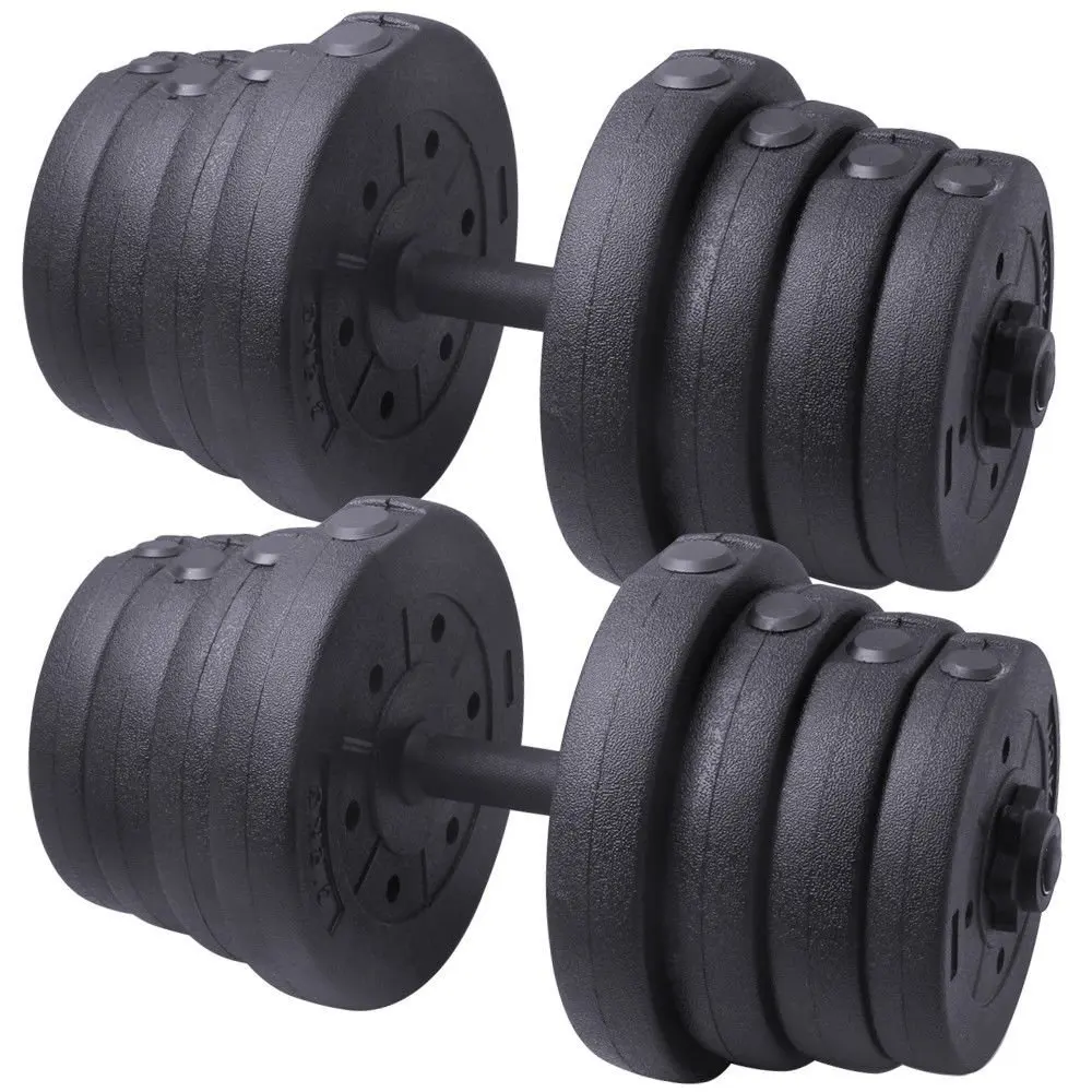 CFF 10 Pack Pro Style Dumbbell Rubber End Cap Strength Training