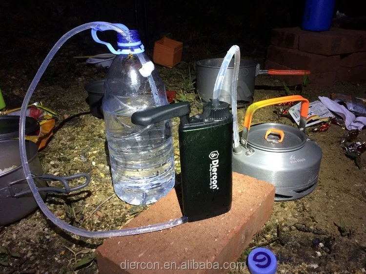 Personal Best Water Filter For Travel Aluminum Material Mini Hand Pump