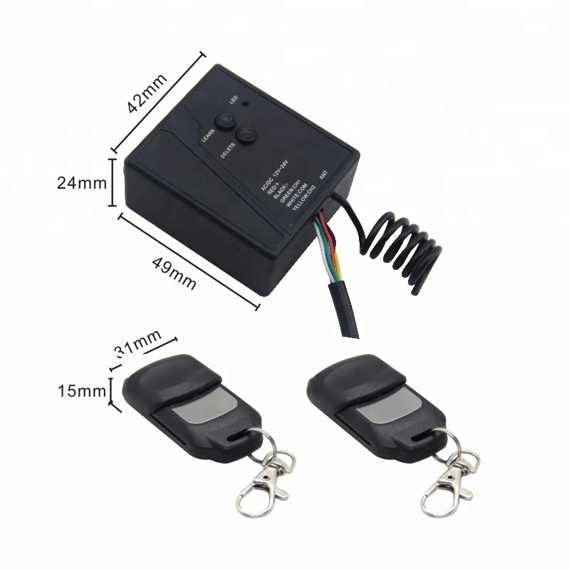 

Indoor small receiver kit with remote control for auto garage door gate opener JJ-JS-092