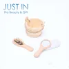 Small Spa Bath Gift Set Kit Include Wood Mirror Hair Brush Comb Pumice Stone