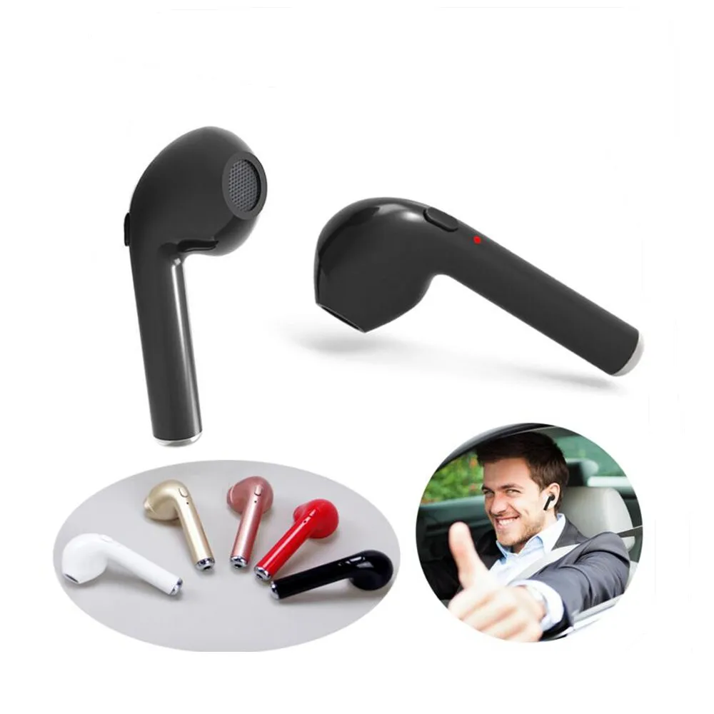 

2018 Newest i7 Tws bluetooth headset Mini Wireless Earbuds 4.2+EDR portable wireless headphones with charging case