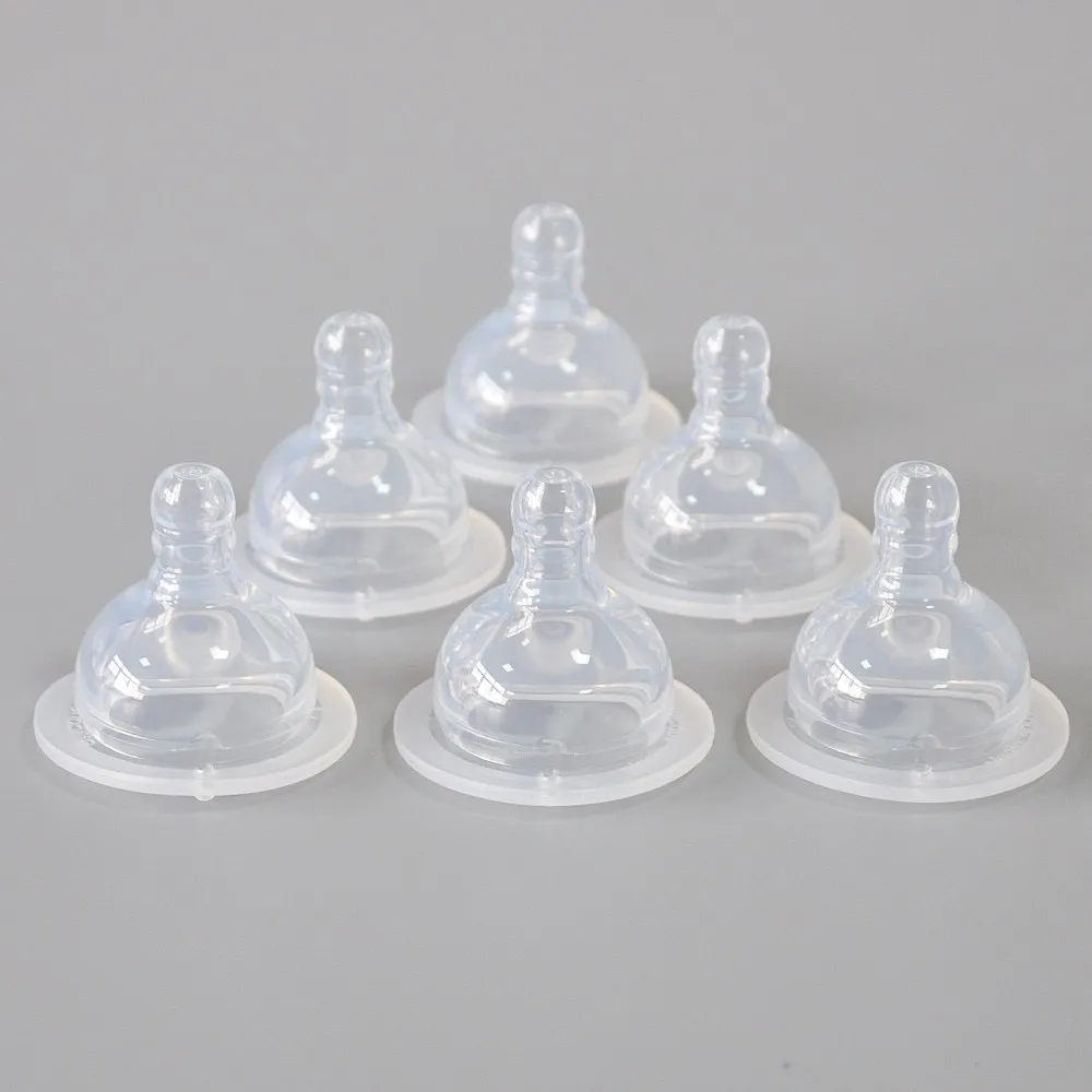 cpc vari-流量大白色奶嘴婴儿奶瓶婴儿硅胶乳头