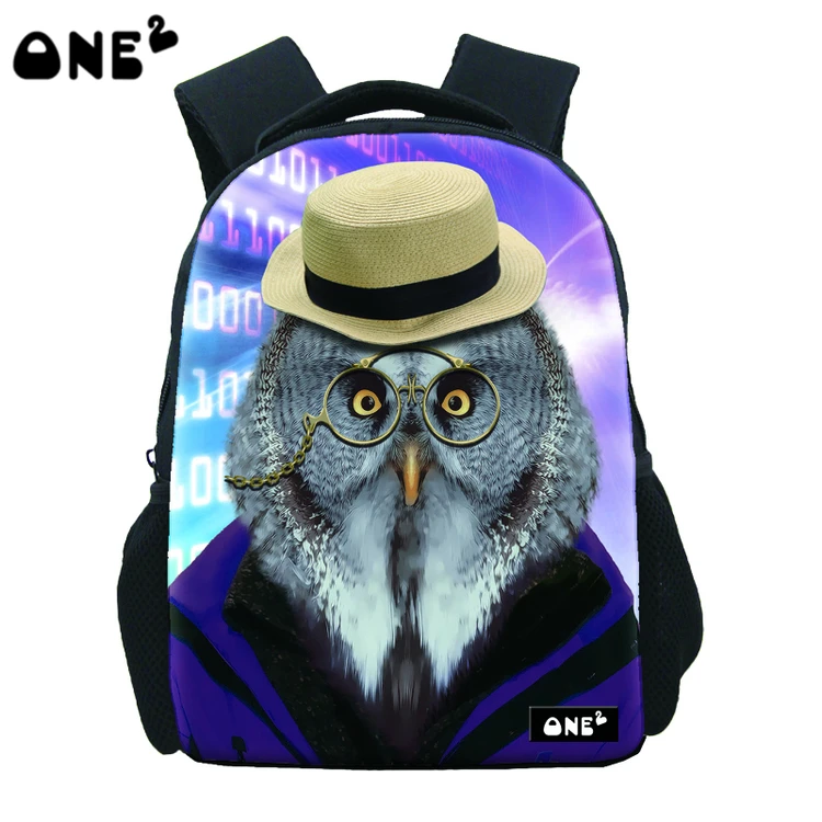 

ONE2 Design alibaba China owl animal school students bag backpack for kids students, Customized