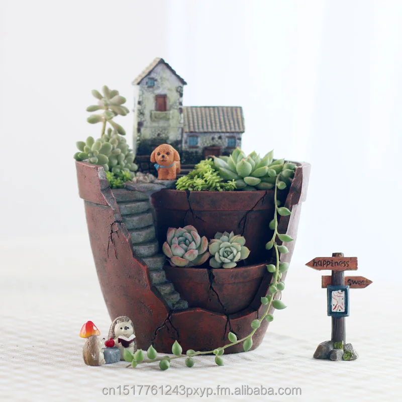 2016 nouvelle maison déco jardin suspendu pot de fleur résine sky ... Intérieur maison deco 2016