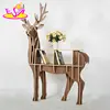 Best design creative animal shaped wooden elk bookshelf W08D069
