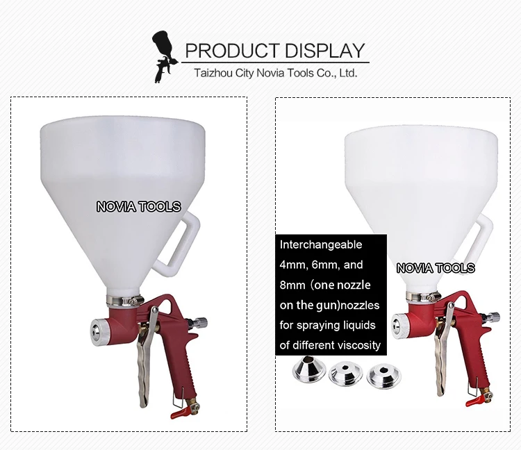 Plastic Cup Air Hopper Spray Gun 1 45 Gallon Ceiling Wall Texture