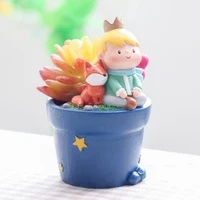 

Roogo Kawaii Little Prince Resin Succulent Flower Pot