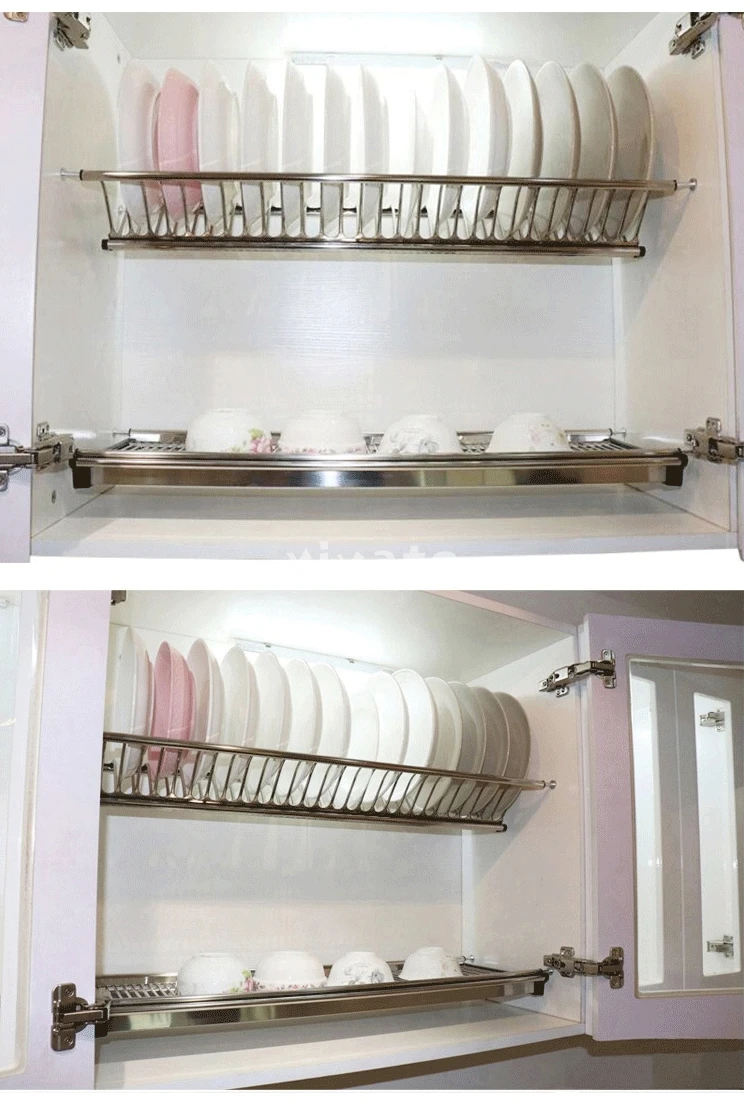 Hot Selling Stainless Steel Dish Rack Kitchen Wall Mounted Dish Rack