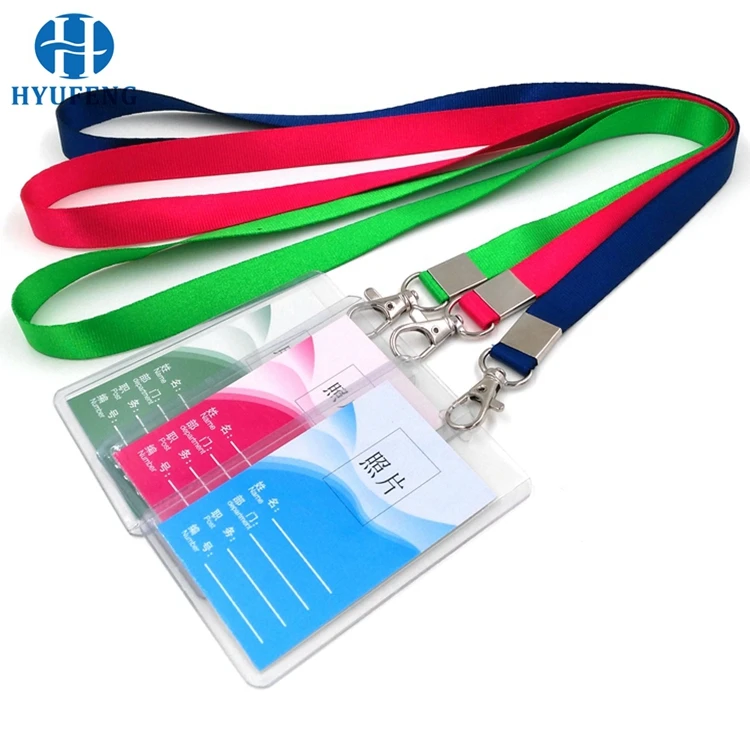 Custom Bulk Business Clear Pvc Card Holder With Lanyard - Buy Polyester ...