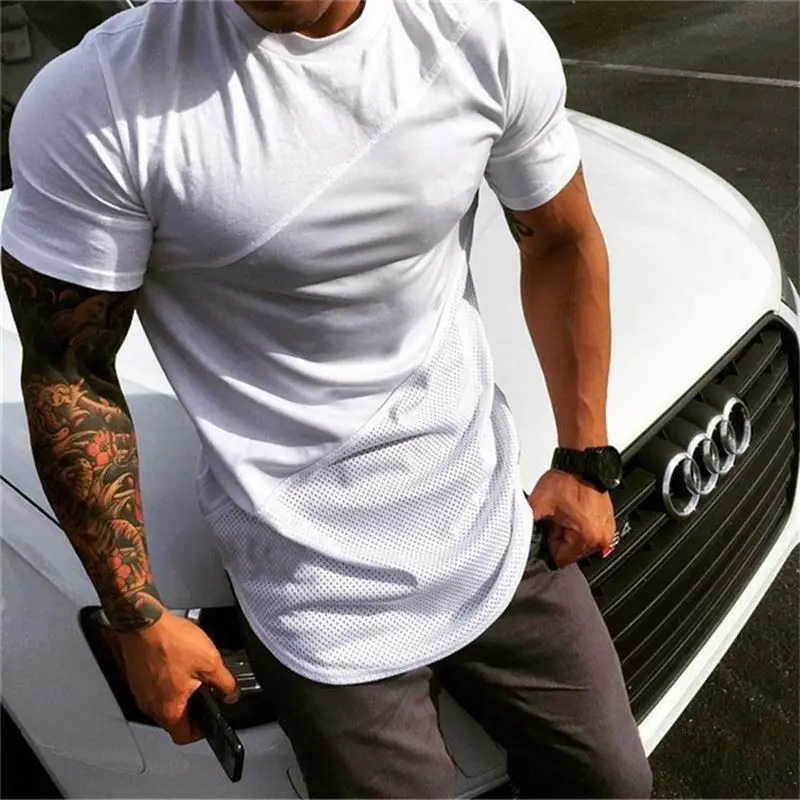 Oem Tshirt Digital Printing Muscle Fit T Shirt