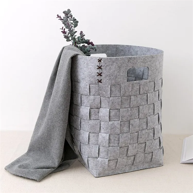 Pequeño Fieltro Bolso Organizador Moda Señoras Sentía Almacenamiento