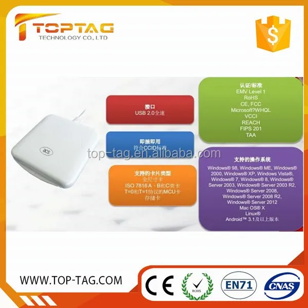 Sle4442 Sle5542 Contact Emv Ic Chip Rfid Smart Card Reader&writer Acr38 ...