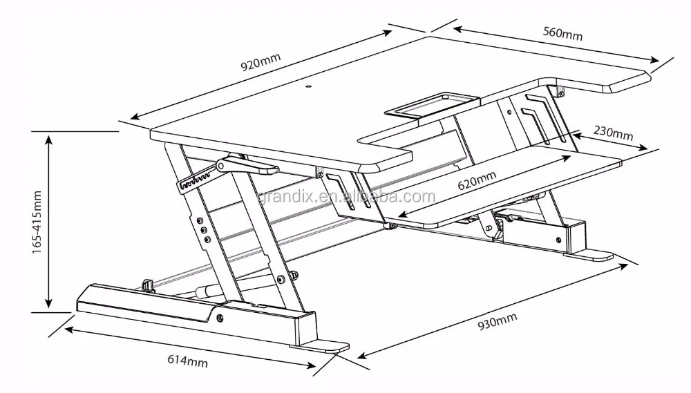 Output platform desk чертежи