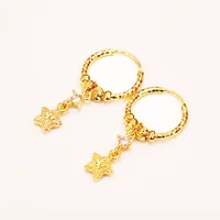 

JinXiuXing offer trendy lovely heart type Thai Bangkok women earrings, cute girls fruit summer 24k gold drop earring