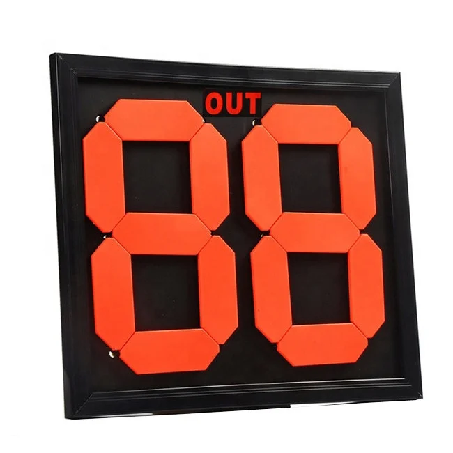 

high quality Amazon two sides hot selling mechanical number display sports football score board manual, Orange+yellow+black