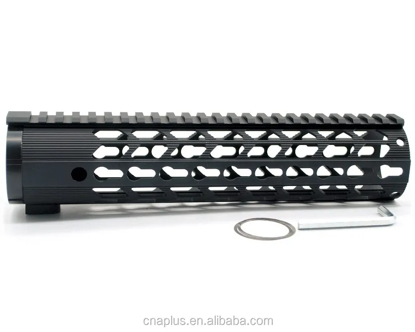
Black 10 Inches Ultralight Free Float Keymod Handguard for .308/7.62 Rifle with Rail Mount System fits AR 10 and LR_308 