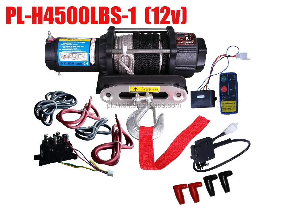 warn atv winch 4500lbs with CE and RoHS for boat and trailer, View